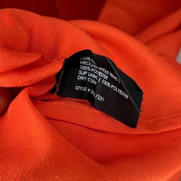 Club Monaco Coral/Orange Slip Dress Size 2 - Picture 6 of 6